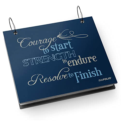 Gone For a Run BibFOLIO Race Bib Album - Courage To Start - 9.5x8 - color: Courage to Start