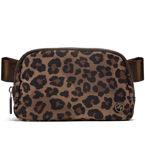 Pander Crossbody Belt Bag for Women and Men, Travel and Everyday Use - color: Leopard Multi