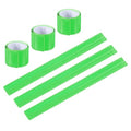 PATIKIL Reflective Slap Bands, Reflector Band Snap Bracelet Armbands High Visibility Safety Reflectors Wrist Strap Strips for Night Jogging Cycling Running - color: Green