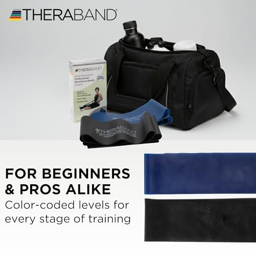 THERABAND Resistance Bands Set, Elastic Bands for Exercise & Physical Therapy, Strength Training for Upper & Lower Body Fitness - size: Advanced - 2 Pack, style: Latex