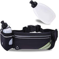 Running Belt with Water Bottle Holder for iPhone 17 16 15 14 13 12 11 Pro Max Xs 16e Xr X Plus Mini/Galaxy,Reflective Phone Belt Bag for Running Women Men Hydration Waist Bag Fanny Pack Pouch