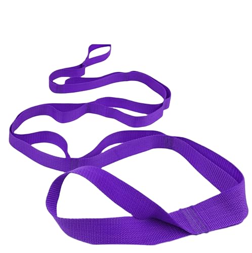 Scotamalone Stretching Yoga Strap Physical Therapy Stretch Bands - color: purple