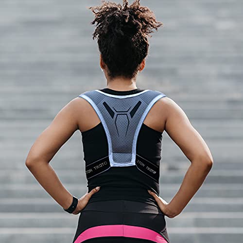 Tikaton Running Vest with Adjustable Waistband & Smart Materials - color: Gray