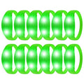 12 Pcs LED Glow Bracelets Sound Activated Flashing Light Up Bracelet for New Years Eve Glow in the Dark Party Supplies Christmas Party Favors Birthday Gift Carnival Concerts Night Events - color: Green