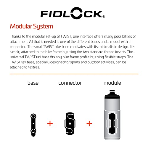 FIDLOCK Twist Replacement Bottle 800ml/27oz, Bottle Only, Black - color: Black, style: 800ml/27oz