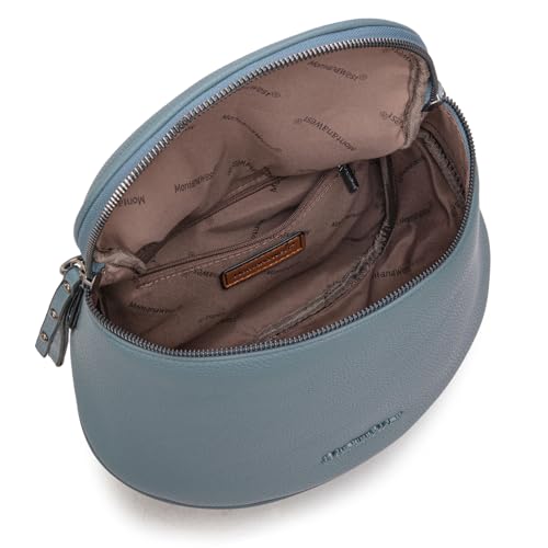 Montana West Crossbody Bag for Women, Vegan Leather Bum Bag with Coin Purse - color: Jean