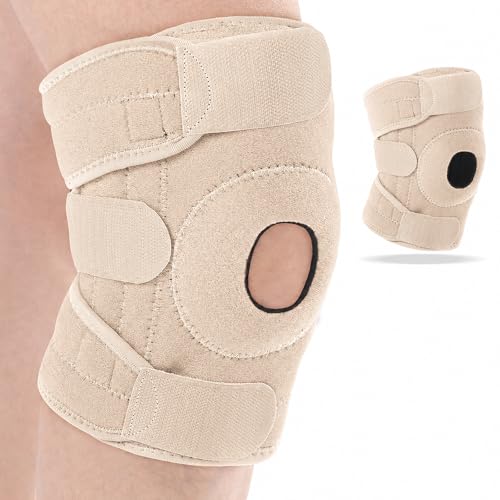 Foilswirl 1 Pcs Kids Knee Brace with Side Stabilizers,Skin Tone - color: Skin Tone
