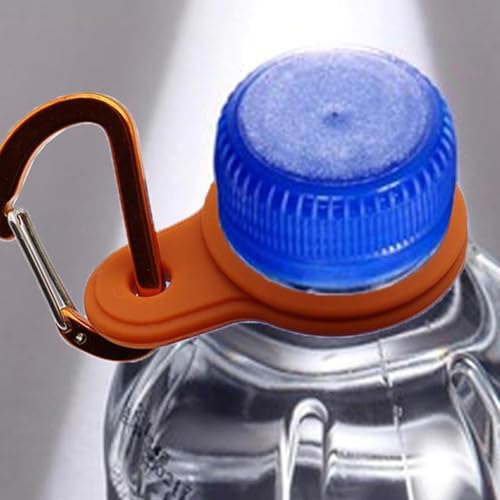 6Pcs Water Bottle Clip, Silicone Water Bottle Buckle with Clip, Portable Secure Bottle Holder Water Bottle, Hanging Rings Silicone Water Bottle Buckle Portable Hiking Camping