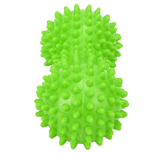 Massage Ball, Peanut Ball Massager Spiky Massage Ball PVC Fascia Ball Peanut Massage Ball Fitness Yoga Spike Ball for Muscle Hand Planta Pedis Relaxation(Green)