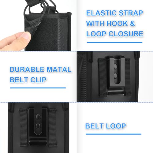 1680D Black Spray Can Belt Holster, 1 Pack Spray Bottle Holder with Metal Belt Clip for 12Oz 2X Ultra Cover Spray Paint (Case Only)