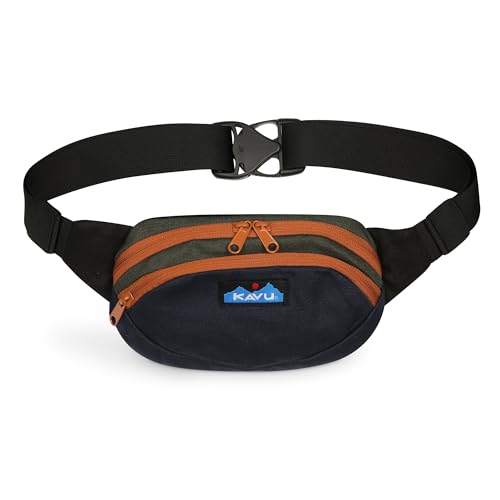 KAVU Canvas Spectator Belt Bag, Cotton Fanny Pack for Travel - color: Grimm Forest