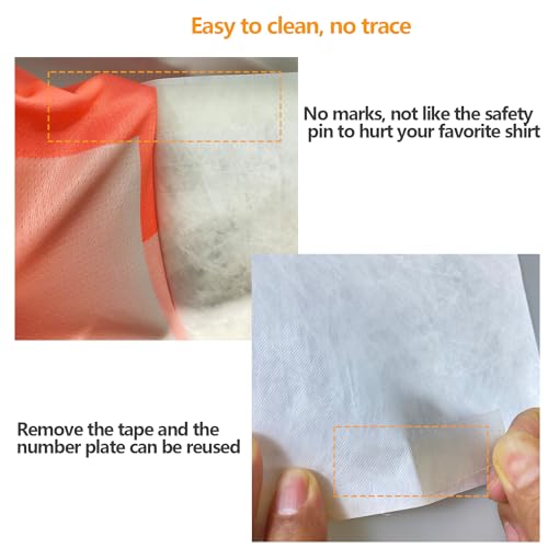 Tyvek Race Bibs Running Numbers Bibs with Race Bib Tape Instead Pins Track Bib Numbers for Tryouts Racing Bibs Audition Numbers for Marathon Runners Events Sports Games - color: Blue[6"x7.5"]Blank 100PCS