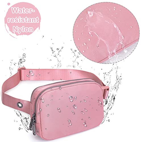 AROME Mini Belt Bag for Women Men Fashion Waist Packs Fanny Pack - color: Pink