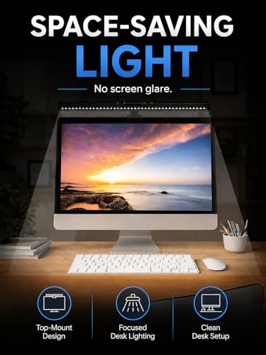 Computer Monitor Lamp, Screen LED Light Bar, USB Powered, No Screen Glare - size: For Desktop PC