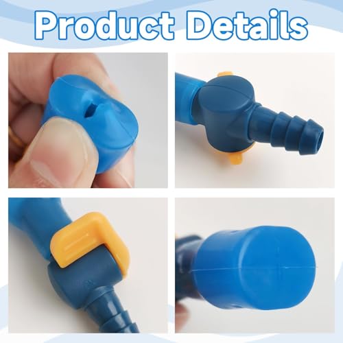 AXEN Bite Valve ON-Off Switch Tube Nozzle Replacement for Hydration Water Bladder - style: Straight of 2