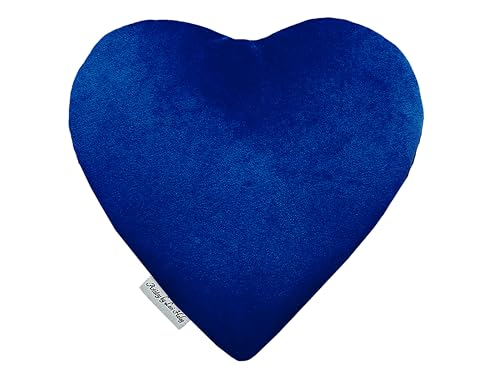 Heat Pack - Microwavable Heating Pads - Microwave Heating Pad for Pain Relief & Comfort - Suitable for The Neck, Back, Shoulders, Hips, Stomach Cramps & More - Neck Heat Wrap - Gift - size: HEART, style: All Navy Velvet