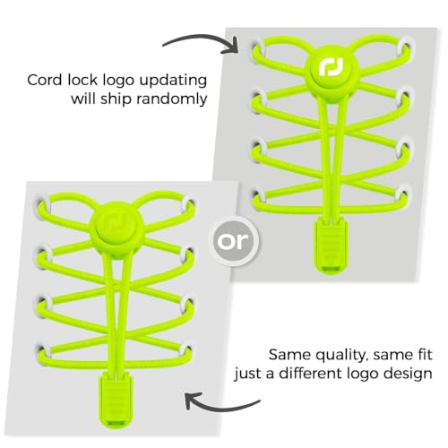 RJ-Sport Tieless Elastic Shoe Laces for Adults and Kids - color: Number 013 - Yellow