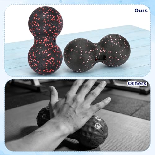 Peanut Massage Ball, 24x12cm Back Leg Massage Roller - color: Camouflage, size: 24x12cm double balls