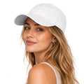 Waterproof Baseball Cap Running Hat Mens Womens Rain Hat Quick Dry Golf Hat with Sweatband Outdoor Breathable Sports Cap - color: White