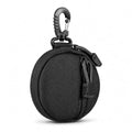 Small Tactical EDC Pouch, 1000D Nylon Round MOLLE Pod for Men - color: Black