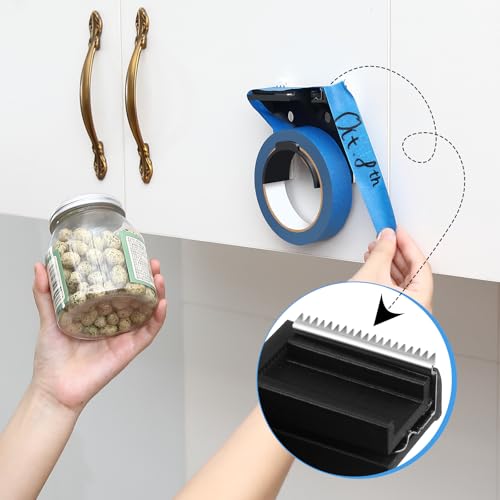 Kitchen Tape Dispenser for Labeling, Fits 0.94" Painter's Tape (3" Core)
