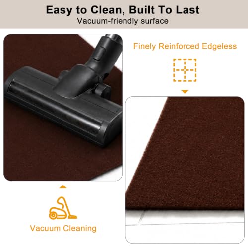 2 x 21 Ft Non Slip Entryway Runner Rug - color: Brown, size: 2' x 21' (Rectangular)