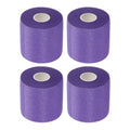 PATIKIL Foam Pre Wrap Athletic Tape 2.75 Inch x 30 Yards, 4 Rolls Non-Adhesive Prewrap Headbands for Hair Soccer Sport Wrists Elbows Knees Ankles, Purple - color: Purple