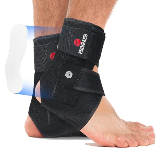 Ankle Brace With Side Stabilizers,Sprained Ankle Support 2 Pack(Large) - size: Large