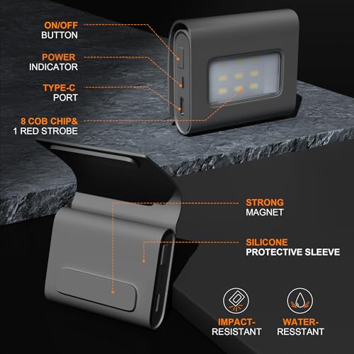 Yzoni 2 Pack Rechargeable LED Running Lights