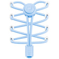 RJ-Sport Tieless Elastic Shoe Laces for Adults and Kids - color: Number 017 - Baby Blue