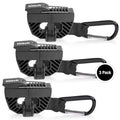 Footwear Clip, Shoe Bag, Hang Extra Shoes Cleats Boots or Gear on Your Bag. - color: 3-Pack Black