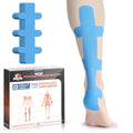 KTQUICK Precut Kinesiology Tape for Achilles Tendon,12PCS,20% Stronger,Blue - color: Blue