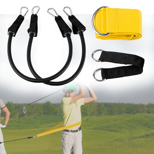Golf Swing Twist Training Aid Belt - Posture Correction Warm up Exercise Tool for Beginners Women Men