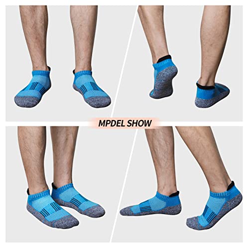 JOYNÉE Mens Ankle Athletic Low Cut Socks Running Sports Cushioned Sock for Men 6 Pack - color: Colorful2-6pairs