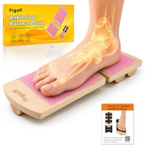 Adjustable Balance Board for Ankle Strengthening & Stability - color: Pink, size: 11.8*4.3 inch
