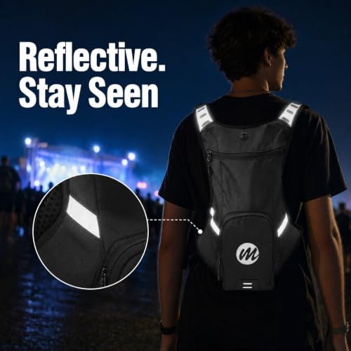 Moman Rave Backpack, 2L/68 fl oz Hydration Pack with BPA-Free Bladder