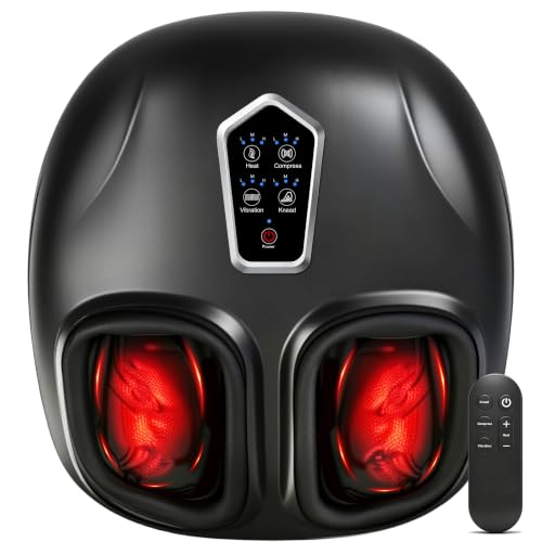 LEERCON Shiatsu Foot Massager with Heat for Plantar Fasciitis Neuropathy