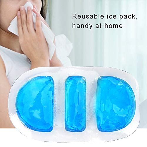 Nose Ice Pack, Gel Ice Packs, Portable Reusable Cold Ice Pack Flexible for Inflammation Travel Home Nose