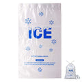 100 PACK 10 lb. Plastic Drawstring Ice Bags 12" x 21" Heavy-Duty - style: 12x21inch(100pack)