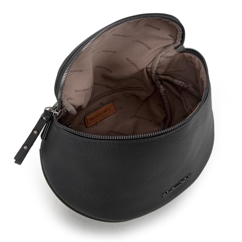 Montana West Crossbody Bag for Women, Vegan Leather Bum Bag with Coin Purse - color: Black