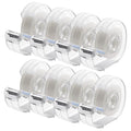 ALSISK Transparent Tape with Dispenser and Refills,Clear Tape for Home,School and Office Supplies,0.7x1000 Inch, 8 Pack
