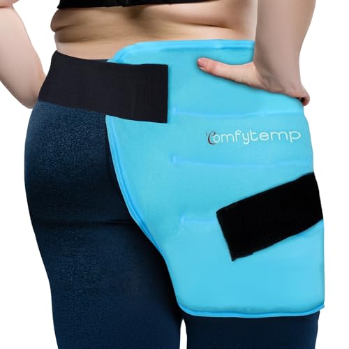 Comfytemp Hip Ice Pack Wrap for Hip Pain Relief, Sciatica (L/XL/2XL) - color: Bright Blue, size: Large/X-Large/2X-Large