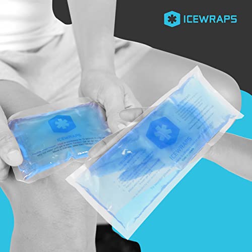 ICEWRAPS Reusable Ice Packs Compact in 4 Sizes, Soft Cooling Pack 7 Pack
