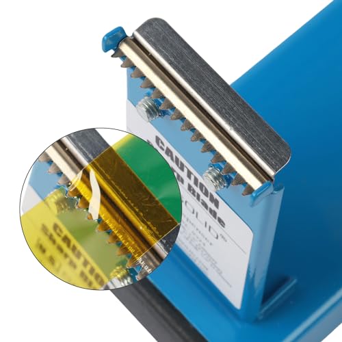 U.S. Solid Desktop Multi-Roll Tape Dispenser - 1.5 Inch Wide, 1 or 3 Inch Core, Iron, Blue