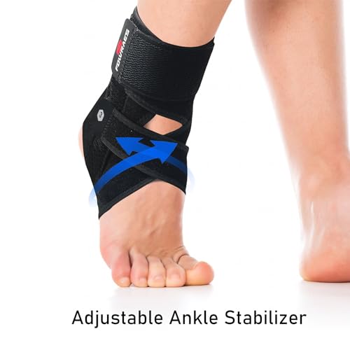 Ankle Brace With Side Stabilizers,Sprained Ankle Support 2 Pack(Small) - size: Small