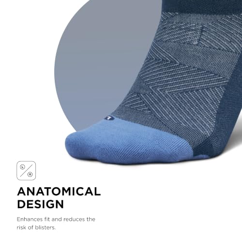 Feetures Elite Max Cushion No Show Tab Ankle Sock - color: Blue (1 Pair), size: Small