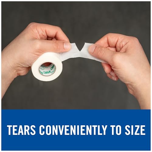 Nexcare Durable Cloth First Aid Tape Dispenser, 1 inch, From the #1 Leader in U.S. Hospital Tapes