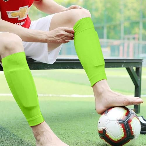 COUVER Unisex Long Leg Compression Sleeves - color: Neon Green, size: Large