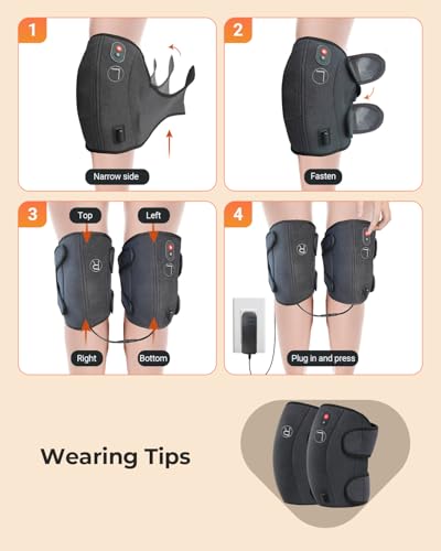 CooCoCo Knee Massager with Heat & Cold, FSA Eligible, Pain Relief - color: Gray