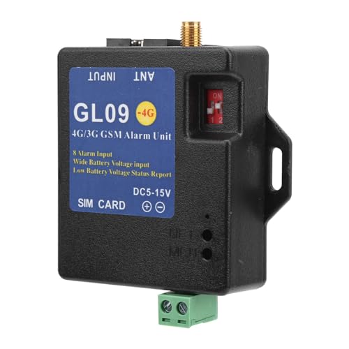 GSM Alarm System GL09 4G/3G/GSM 8CH Alarm Security System Alert Module 8‑Channel Input Low Consumption for Home Warehouse Security(US)